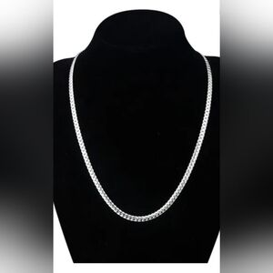Unisex Sterling Silver 5mm Heavy Chain Necklace